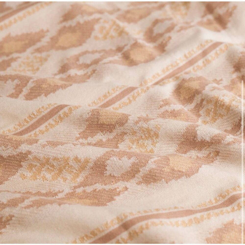 Howler Brothers Tan and Cream Patterned Polo Shirt - Picture 3 of 6